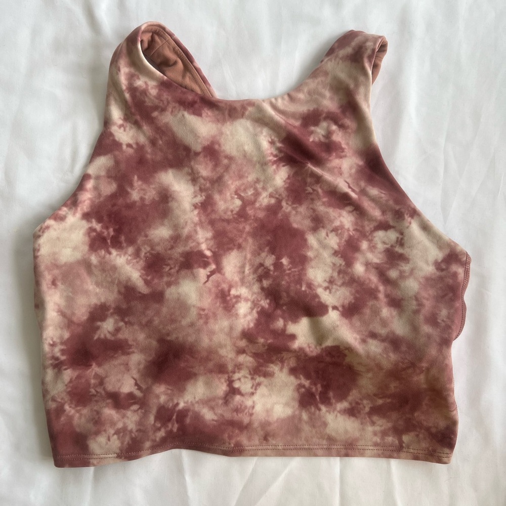 Athleta Tie-Dye Conscious Crop Top Sports Bra Small